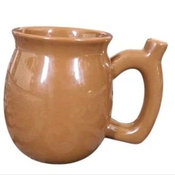Kush & Cocoa Mug & Pipe Brown Ceramic Mug NWOT - Picture 2 of 4
